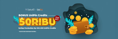 Sakuku Bonus 50.000 UniPin Credits